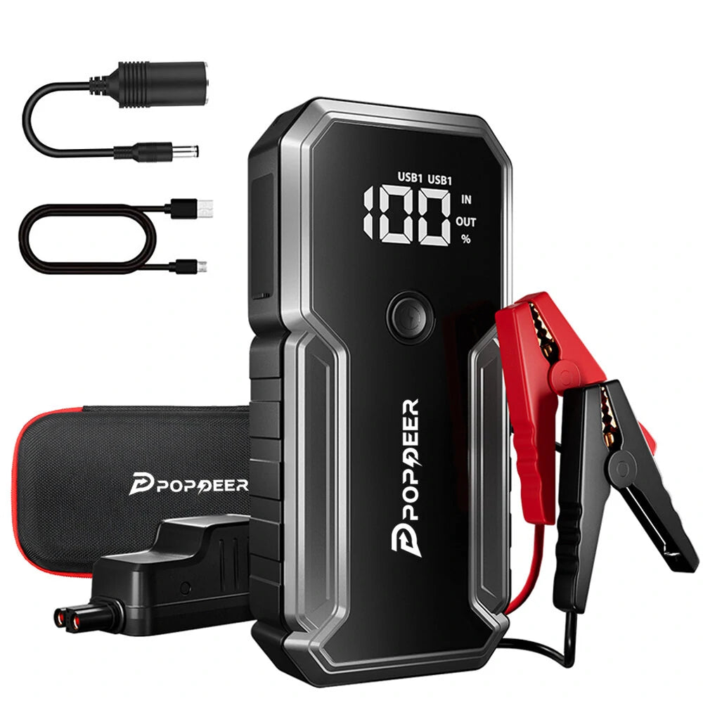 Jump Starter 23800mAh 3000A til bil, båd og motorcykel