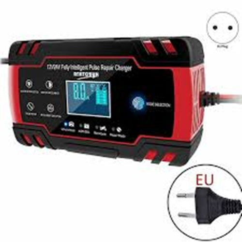 Batterilader 12/24V 8/4A til bil, båd og motorcykel
