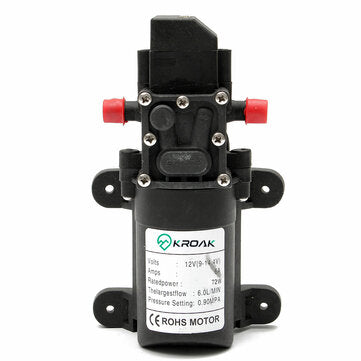 Pumpe 6L/Min vand High Pressure Selv-ansugende til Camping Båd DC 12V 72W