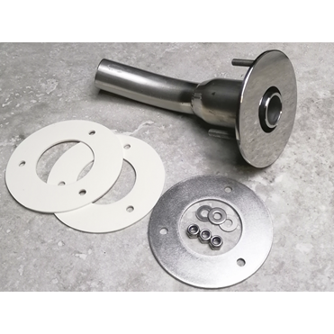 Skroggennemføring 24mm bøjet tilslutning